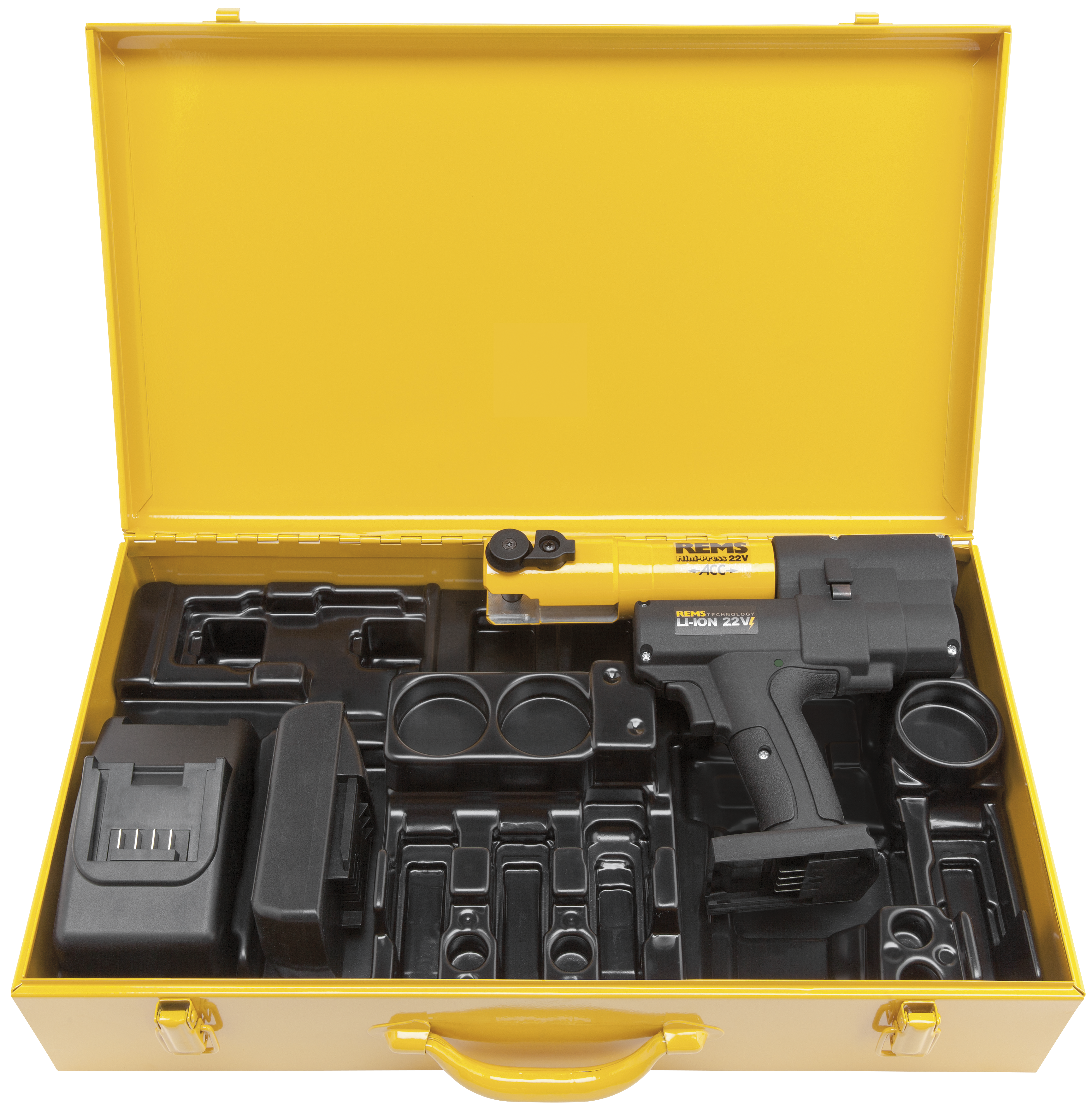 Rems Pressmaskine Mini 22v Acc Bp Stålkasse