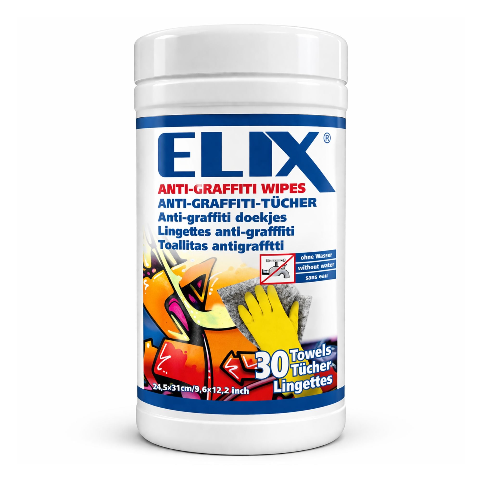 Renseservietter Til Graffiti   Elix Anti Graffiti Wipes   30 Stk