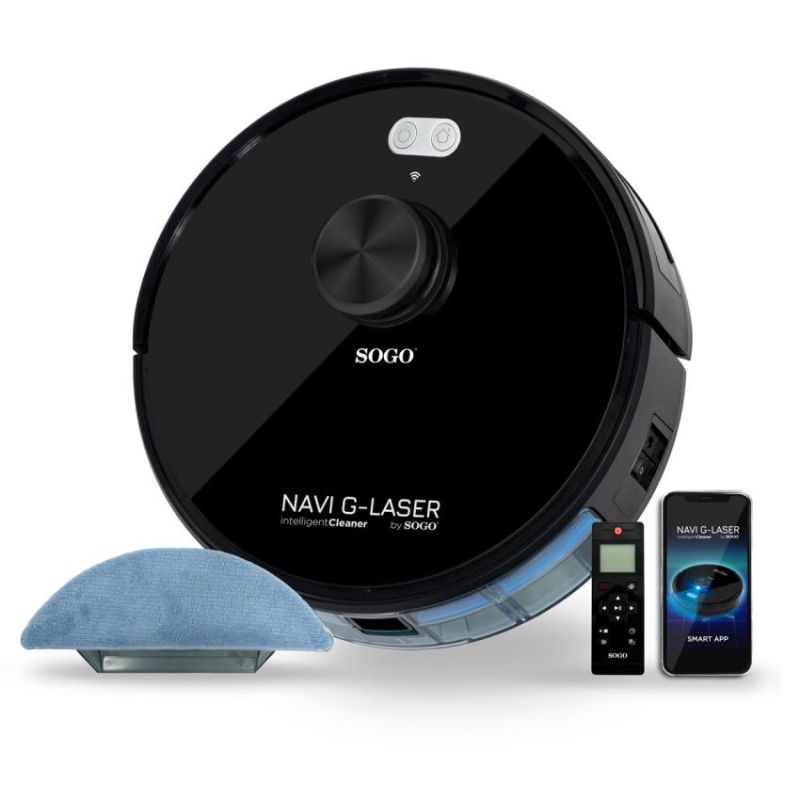 Sogo Intelligent Robotstøvsuger Sort Asp-ss-16085
