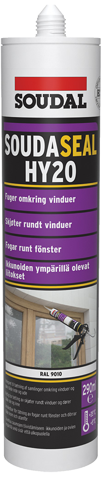 Soudaseal Hy20 Polymer-fugemasse 290ml Hvid