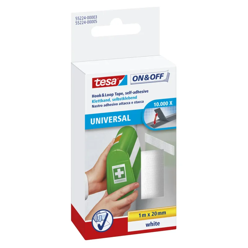 Tesa Burretape Hvid 1m