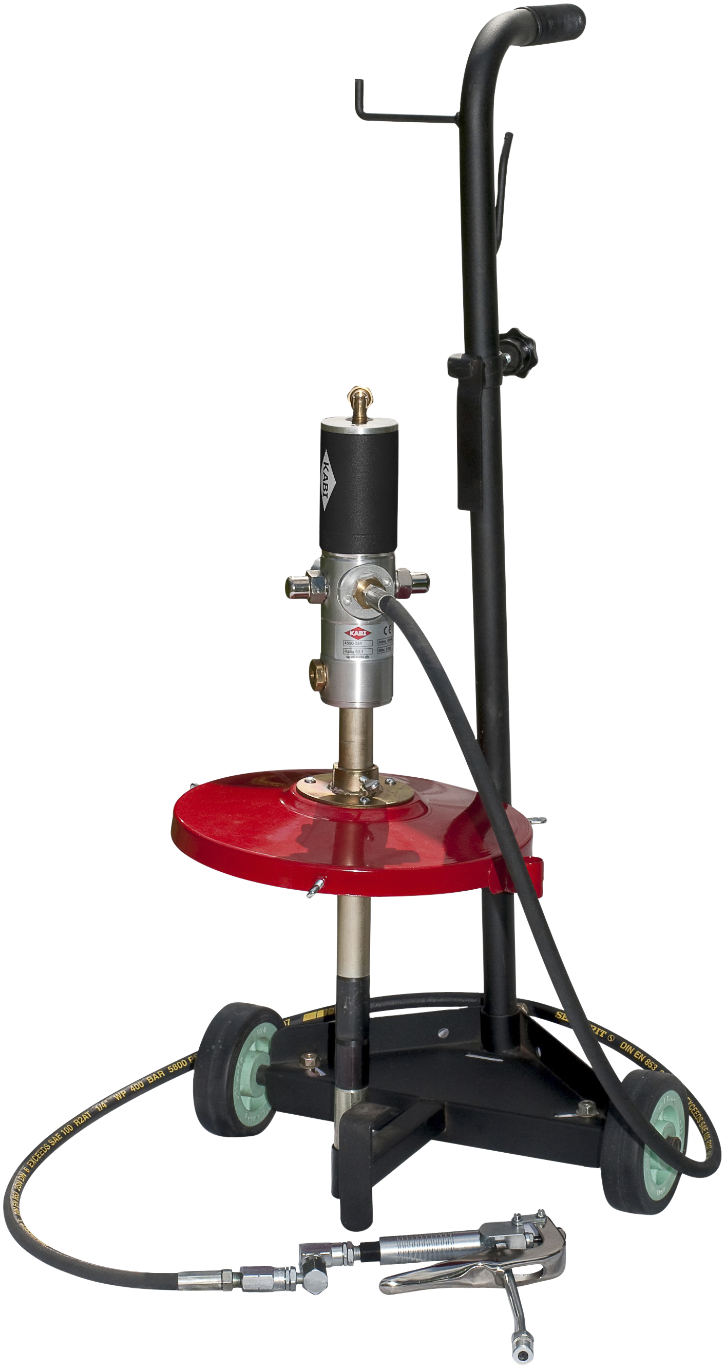 Trykluftdrevet Fedtsmørreapp  50 Kg