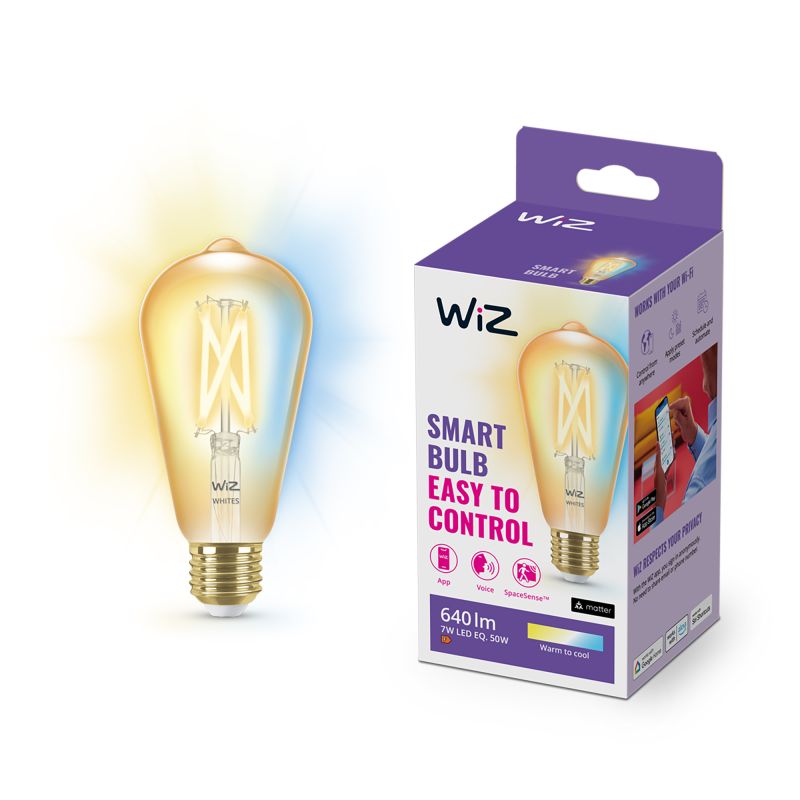 Wiz Pære Filament Rav E27 50w 929003018701