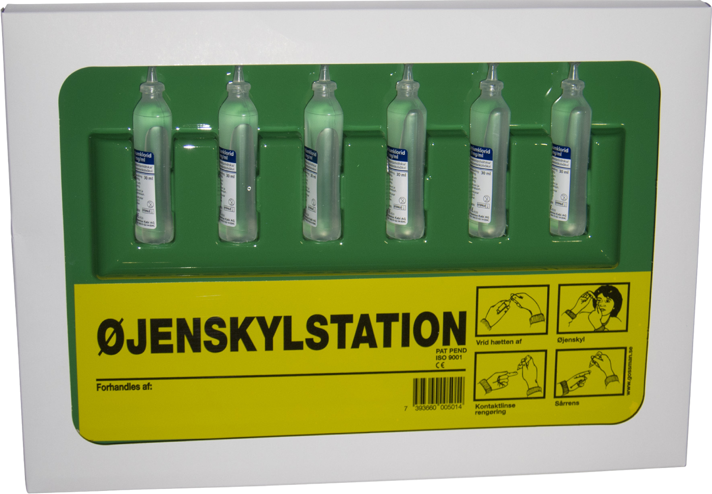 øjenskylletavle Med   Flasker 30 Ml Dansk