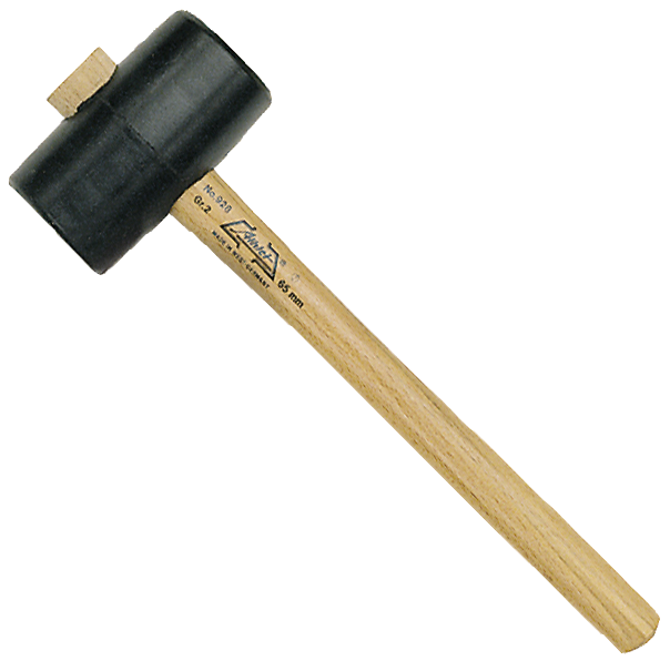 Athlet Gummihammer Sort 75 Mm