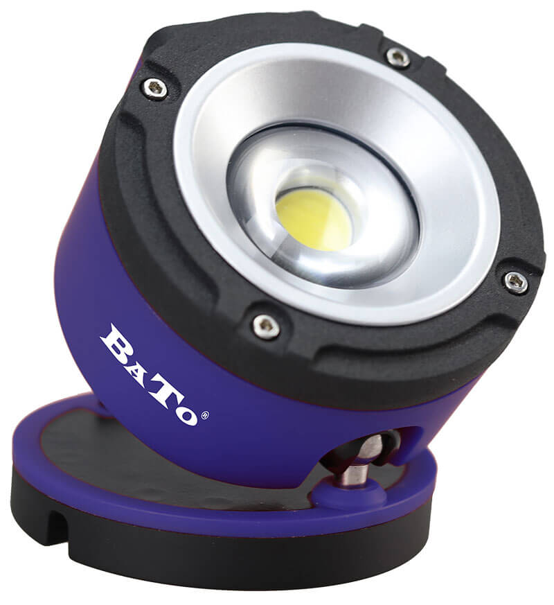 Bato Arbejdslampe Led Cob 6w  Rund Model 360â  Drejefod  Opladelig