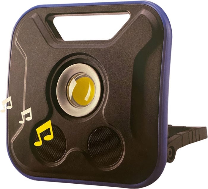 Bato Arbejdslampe 20w Med 5w Bluetooth Højtaler  500 1000 2000 Lumen  Opladelig