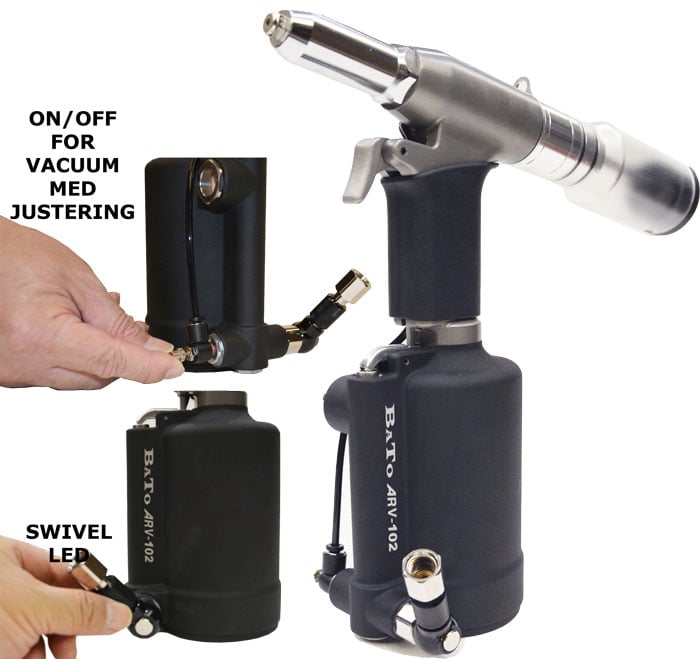 Bato Heavy-duty Luftnitteapparat    -  8mm  Med Vacuum System