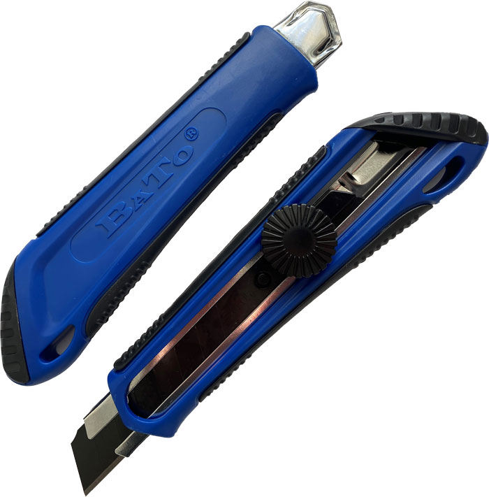 Bato Kniv Bræk-af 18mm Med Super Skruelås Og Med De Nye Sorte Ultraskarpe Blade 18mm