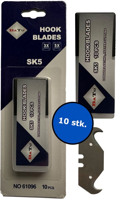 Bato Knivblad Krum Model 96 10 Stk Pk