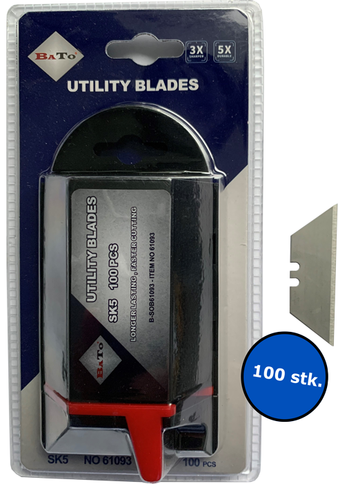 Bato Knivblad Lige Model 92 100 Stk Pk