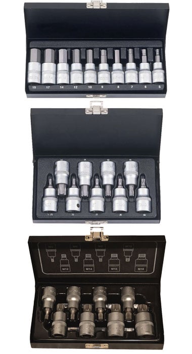 Bato Kombi Pakke  Stifttopsæt  -19mm     Quot  Stifttopsæt Torx 20-60     Quot  Stifttopsæt Xzn  -18     Quot  27 Dele