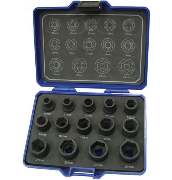 Bato Krafttopsæt     Quot  10-24mm Kort  14 Dele