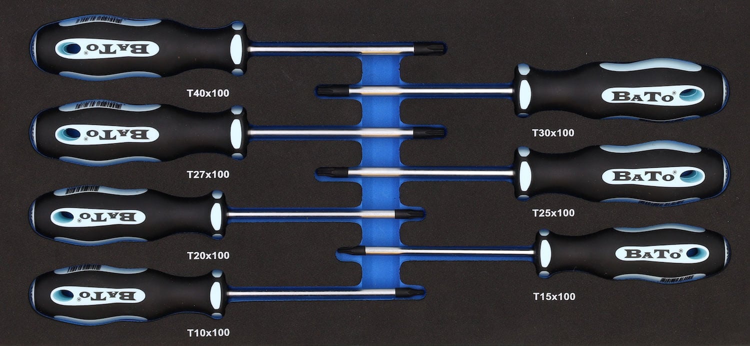 Bato Skruetrækkersæt Torx 10-40 Eva