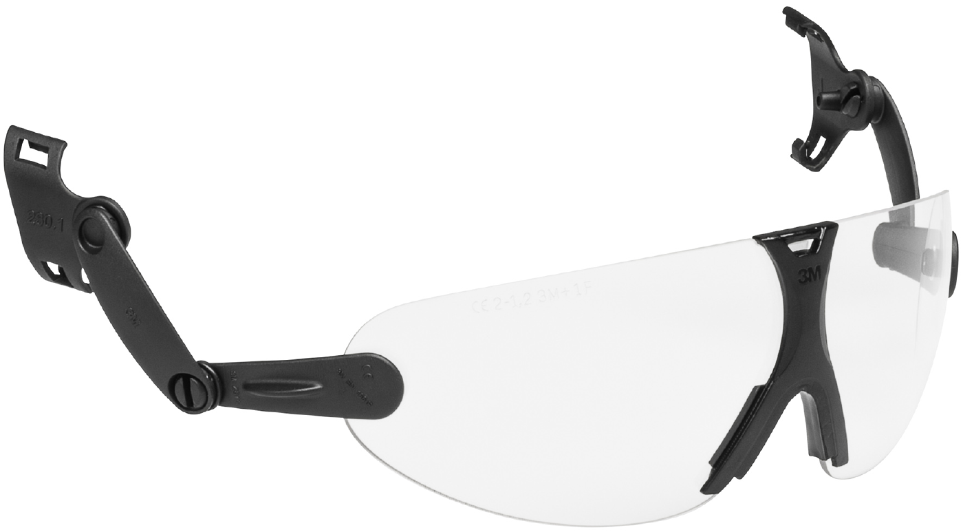 Beskyttelsesbriller V9c Hjelmmontage Klar Glas