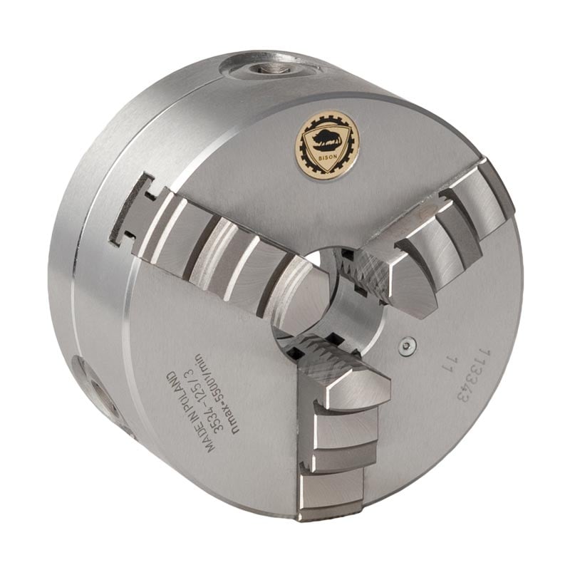 Bison -bakket Centrerpatron ø315 Mm-stål-kegle -din 55027-direkte Montering Bajonet -3534-315- -