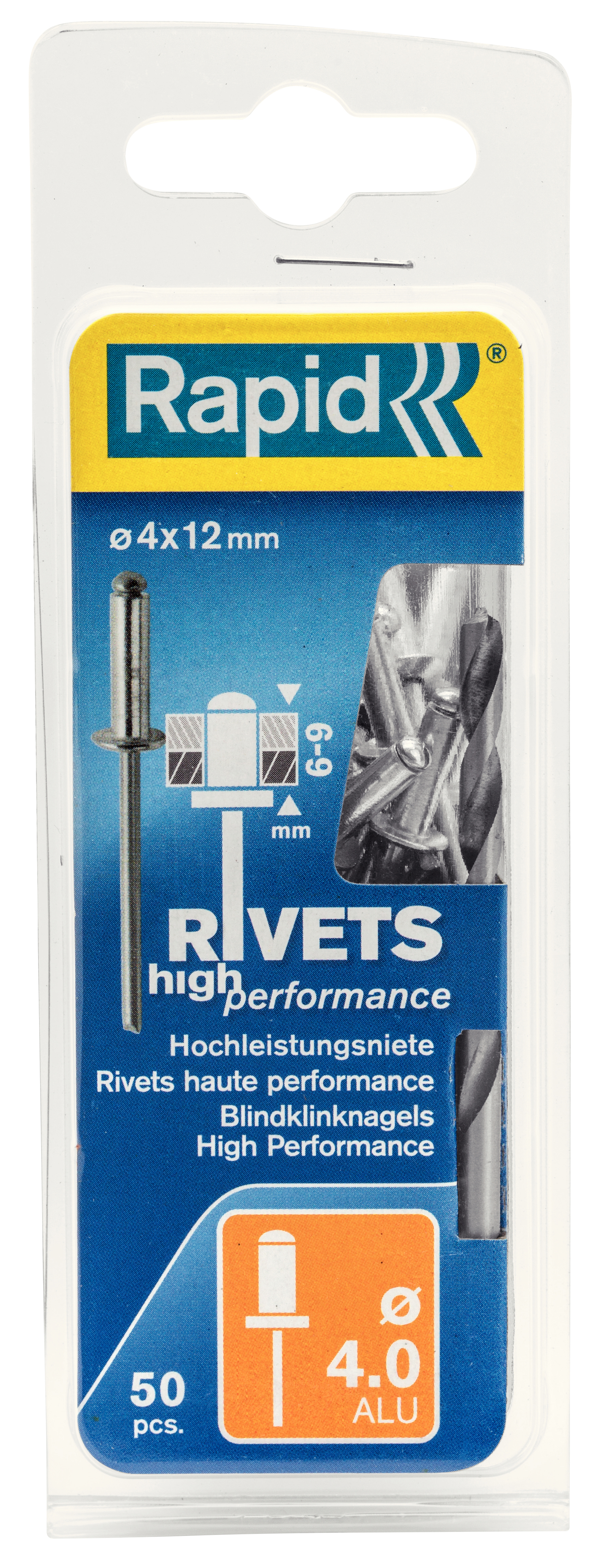 Blindnitte ø4     12 Mm 50 Stk