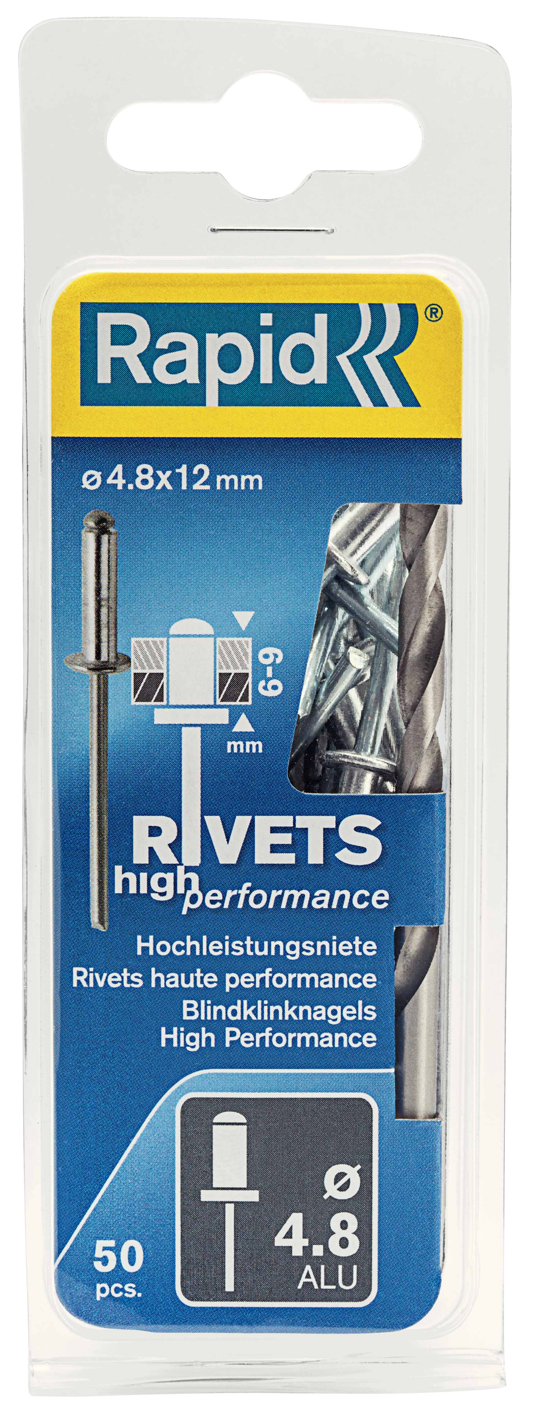 Blindnitte ø4     12 Mm 50 Stk