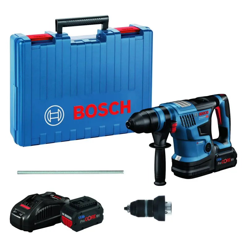 Bosch Borehammer Gbh 18v-34   2x5 5ah Pc Case 0611914003
