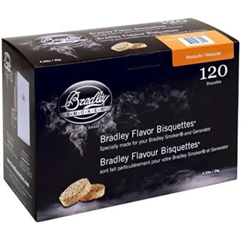 Bradley Rygebriket Mesquite 120 Stk7pk Btmq120