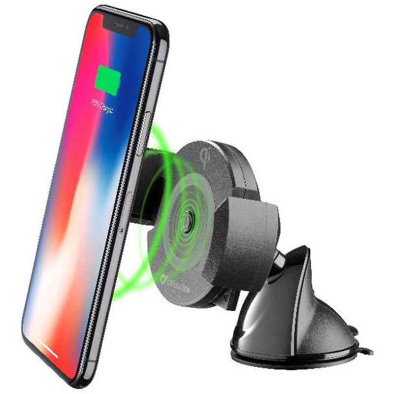 Cellularline Trådløs Lader Holder Til Smartphones Mobilholder Med Trådløs Opladning Udg