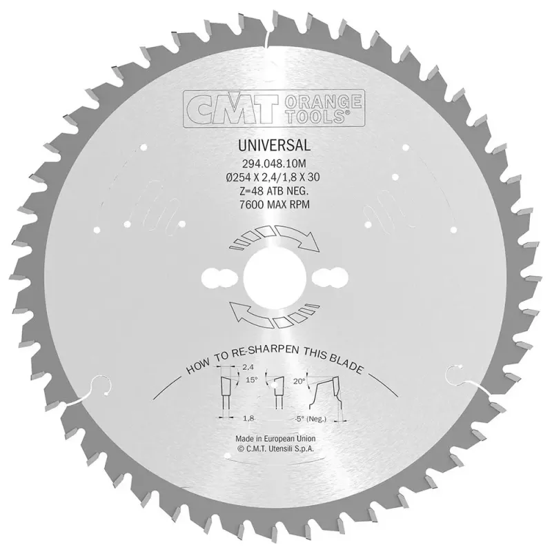 Cmt Klinge 260x2 5x30 Z80   Neg 294 080 11m