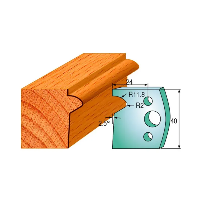 Cmt Profilknive Sæt 40mm Nr  135 690 135