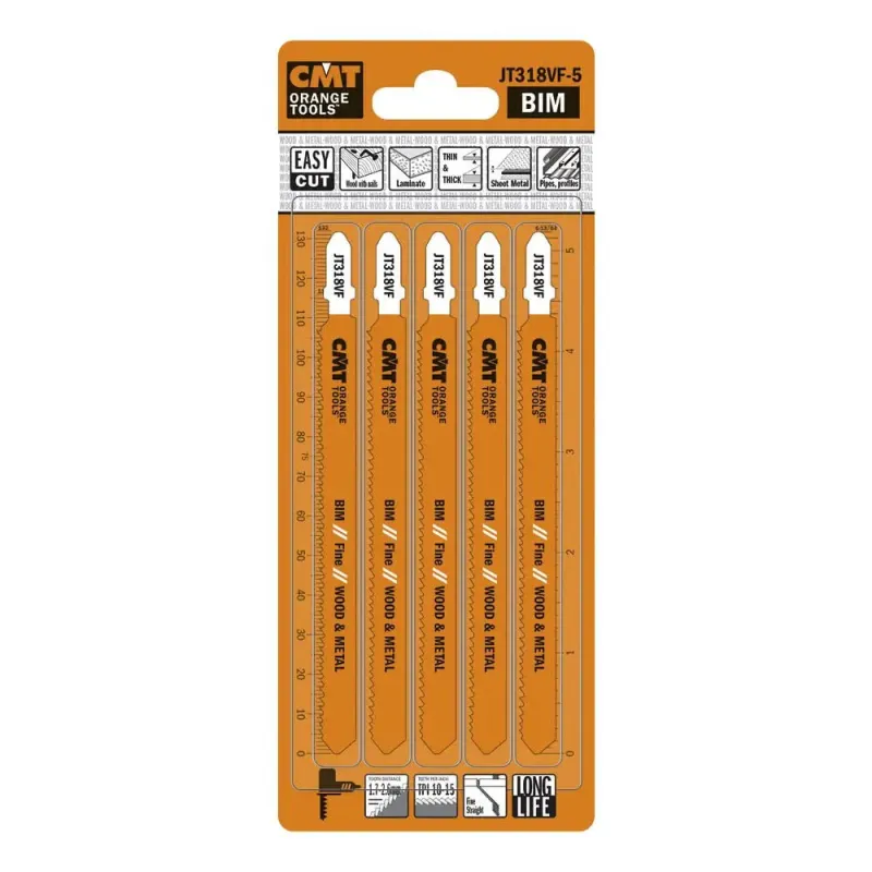 Cmt Stiksavklinge 132mm Bim Fine Jt318vf-