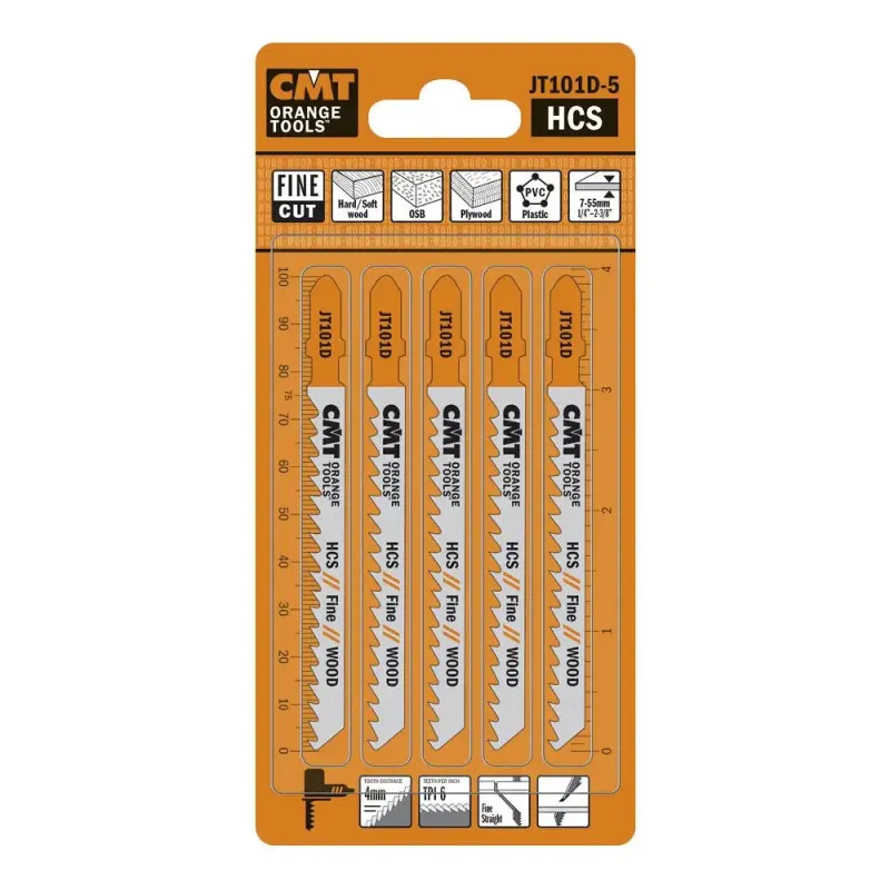 Cmt Stiksavklinge 75mm Hcs Fine Jt101d-
