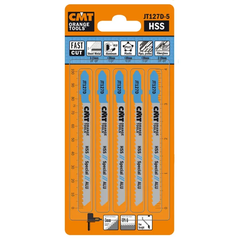 Cmt Stiksavklinge 75mm Hss Alu Fast Jt127d-