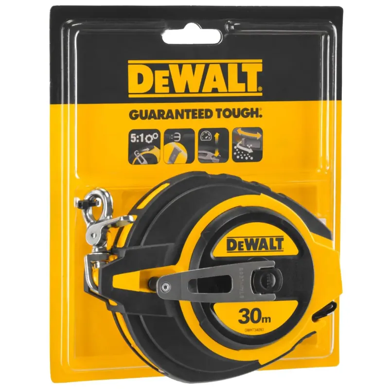 Dewalt Båndmål Stål 30m    5mm Dwht0-34093