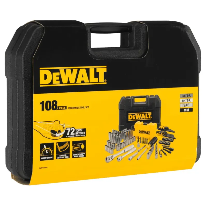 Dewalt Topnøglesæt      Quot       Quot  108 Stk Dwmt73801-