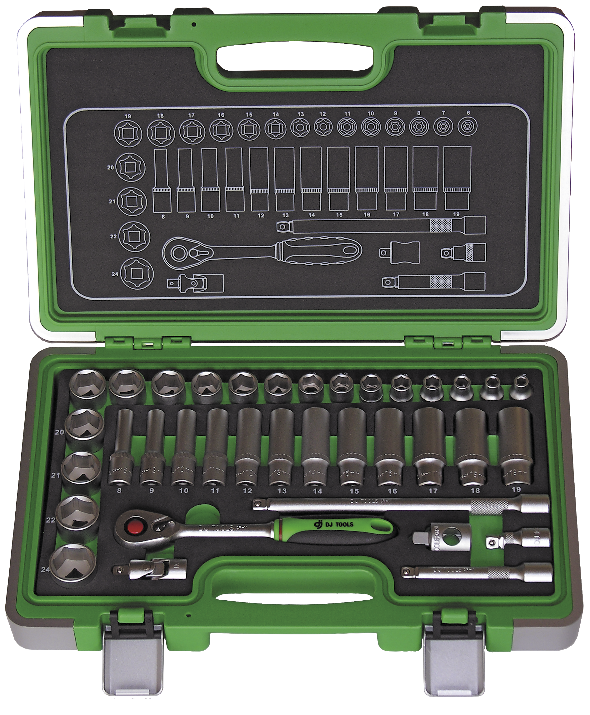 Dj Tools Topnøglesæt     Quot  36 Dele