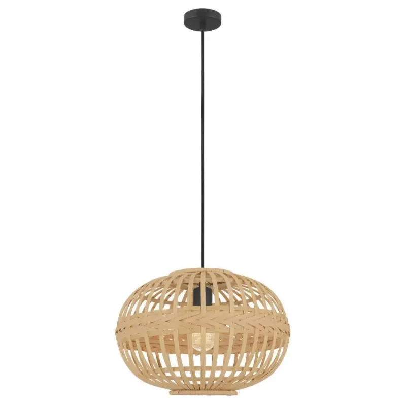 Eglo Amsfield Pendel E27 ø380 Bambus Pendellampe 49771