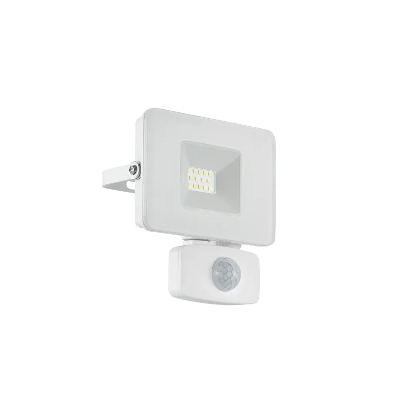 Eglo Faedo   Ude Projektør   Sensor 10w 1000lm 5000k Ip44 Hvid Udendørslampe 33156
