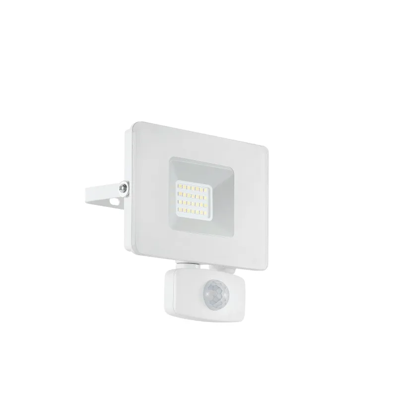 Eglo Faedo   Ude Projektør Sensor 20w Ip65 Hvid Udendørslampe 33157