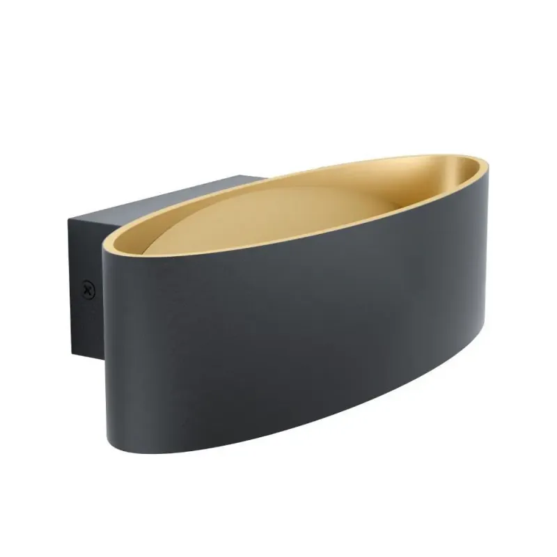 Eglo Maccacari Væg L270 10w 1300lm 3000k Sort Guld Væglampe 98542