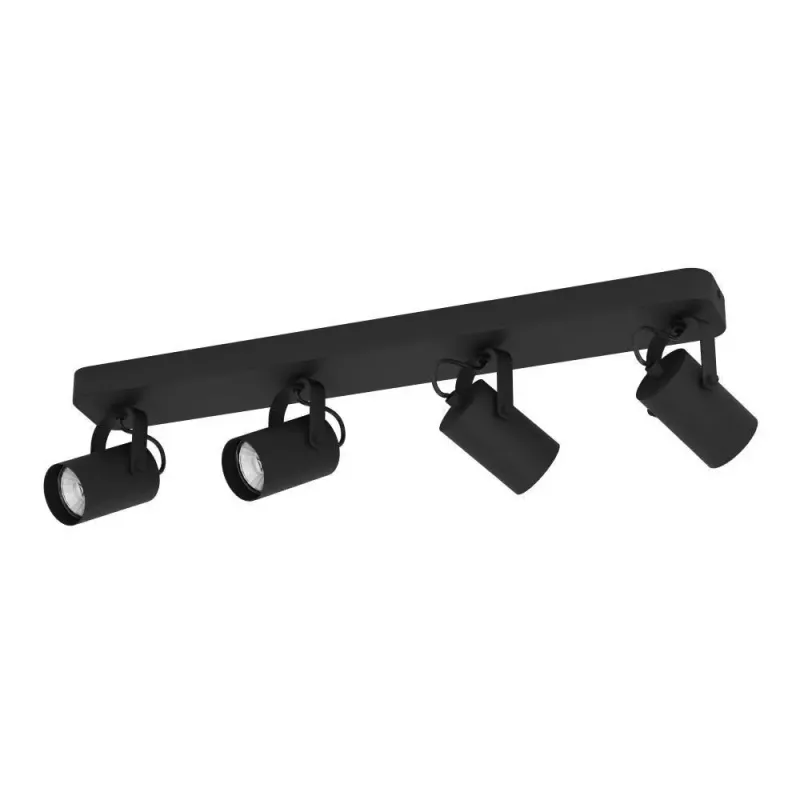 Eglo Sorego Spot Gu10 4x250lm Sort Spotlampe 900333