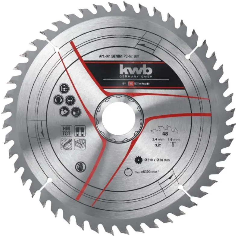 Einhell Tct-rundsavsklinge ø210x30 Mm T48