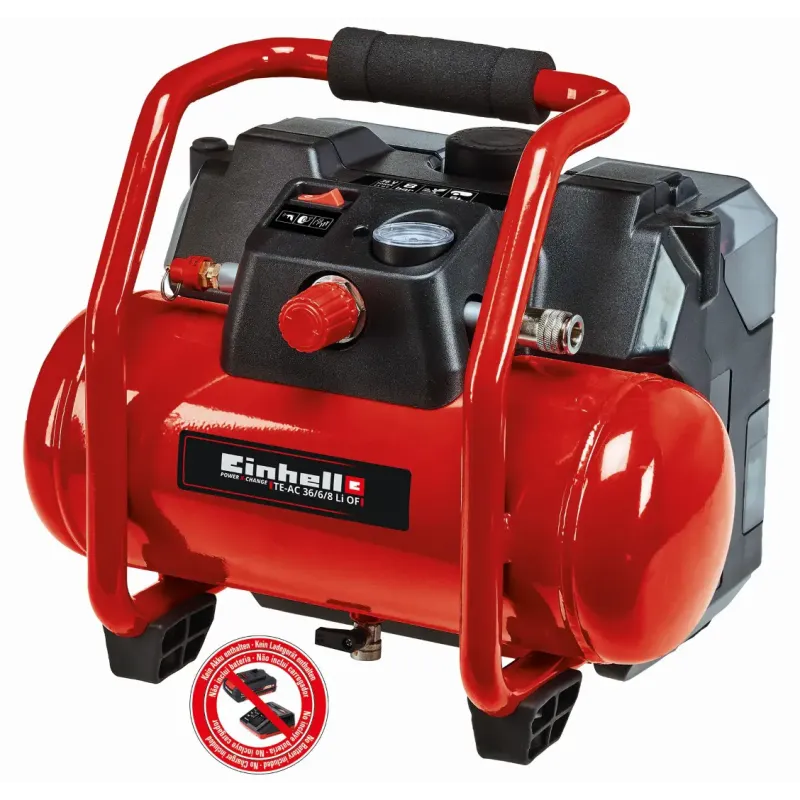 Einhell Te-ac 36     Li Of Akku Kompressor Med Tilbehør   Bar   Liter 2x18v   Batteri Og Lader