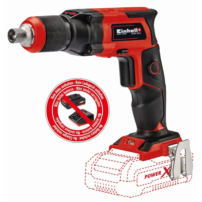 Einhell Te-dy 18 Li Akku Gipsskruemaskine   Batteri Og Lader