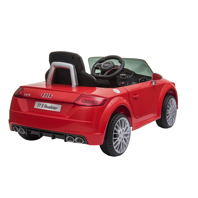 Elbil Audi Tts Roadster 12v Med Gummihjul  Nordic Play Speed Rød 805-753