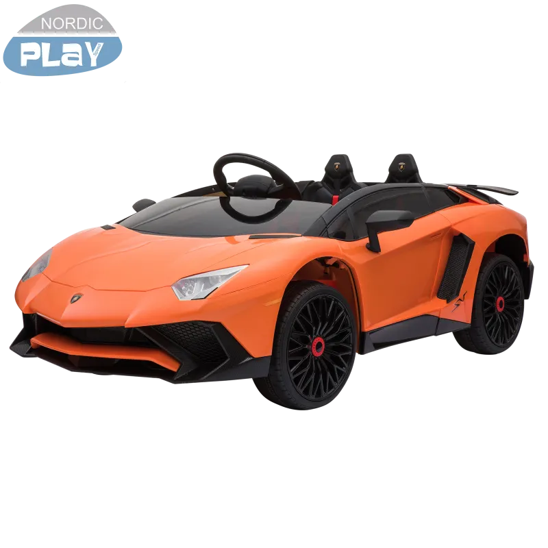 Elbil Lamborghini Aventador  Nordic Play Speed 12v  Orange 805-684