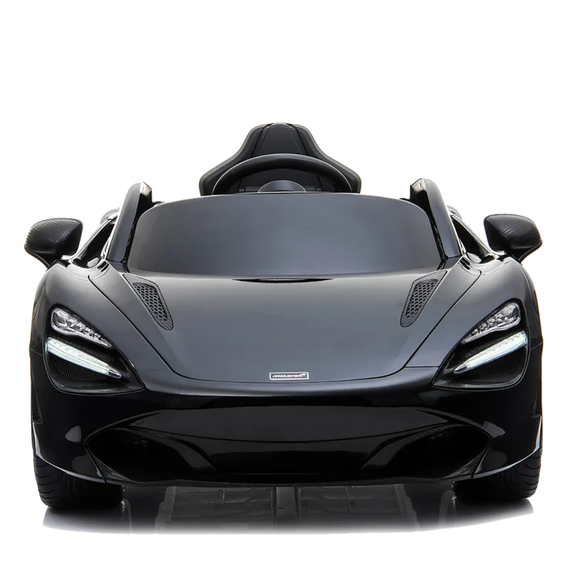 Elbil Mclaren 720s 12v  Med Gummihjul Og Lædersæde  Nordic Play Speed Sort 805-759