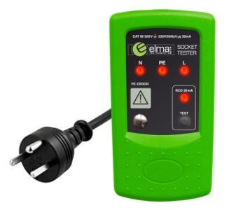 Elma 8410 Dk Stikkontakttester   Edb-stikprop
