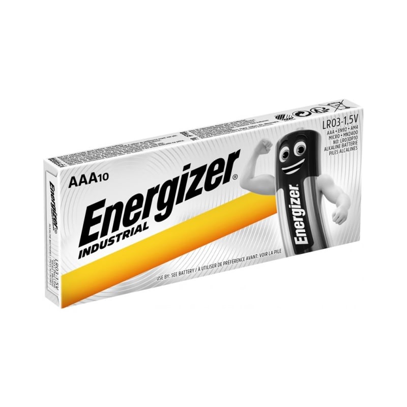 Energizer Aaa Alkeline Industrial 5v Batteri 10 Stk