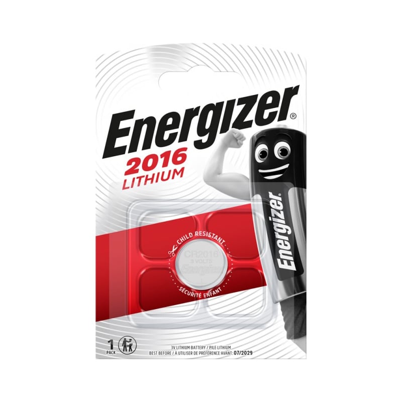Energizer Cr2016 Lithium 3v Knapcelle Batteri    Stk