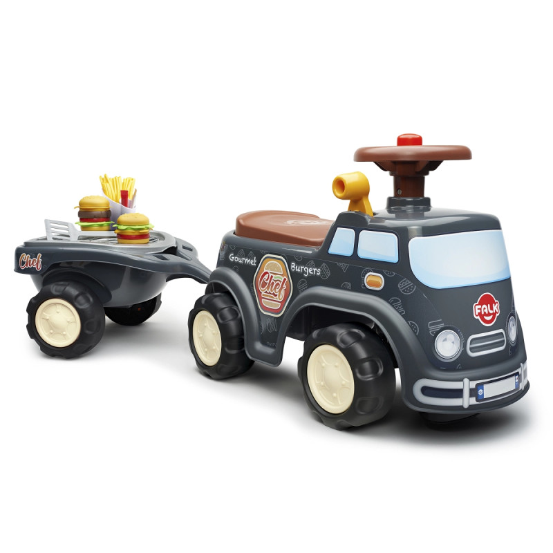 Falk Food Truck Ride-on Med Opbevaringsrum  Rat Og Horn