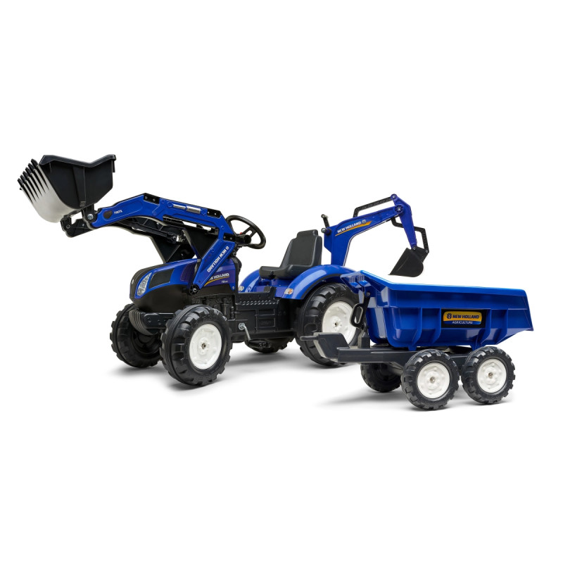 Falk Rendegraver Inkl  Vogn Med Tiplad New Holland