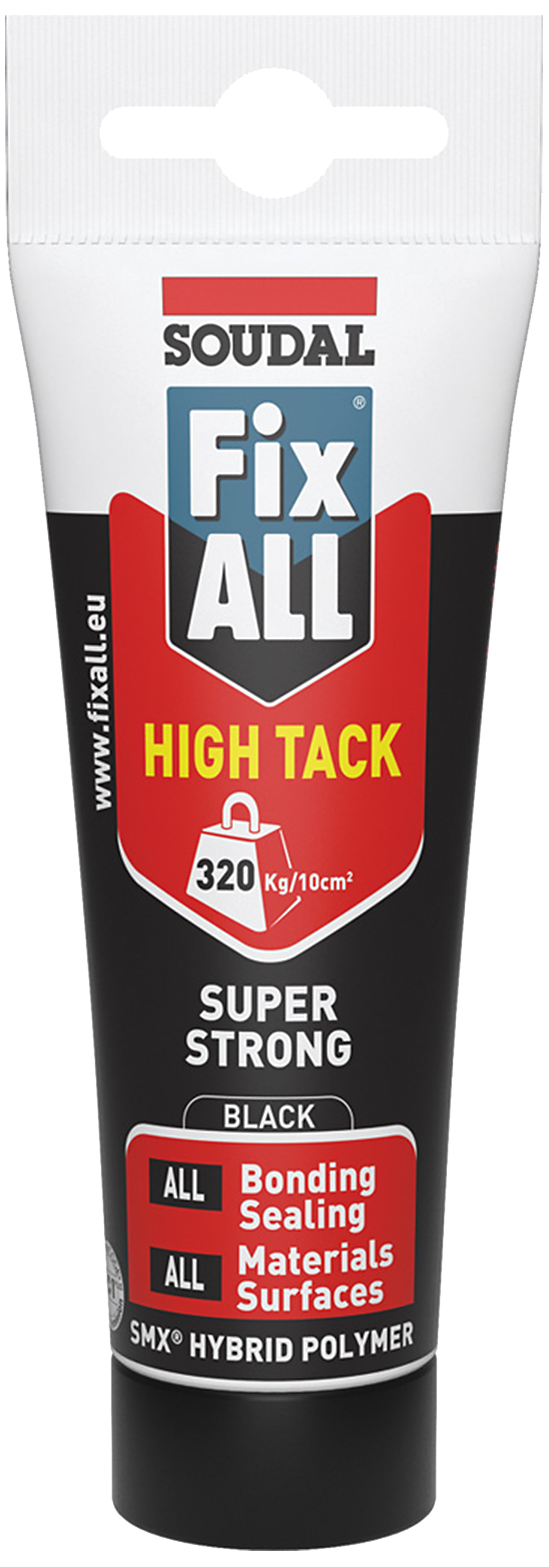 Fixall Hightack Fuge- Klæbemasse 125ml Sort